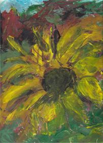 Zonnebloem,  acryl.jpg